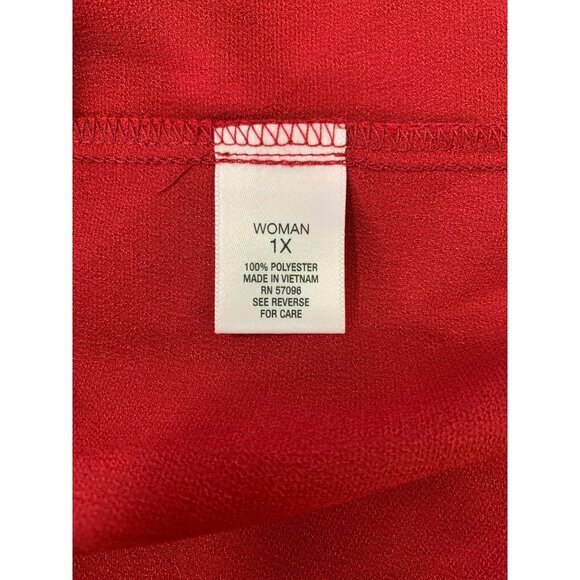 Roz & Ali Women's Burgundy Blouse - Picture 4 of 6